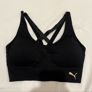 PUMA black sports bra